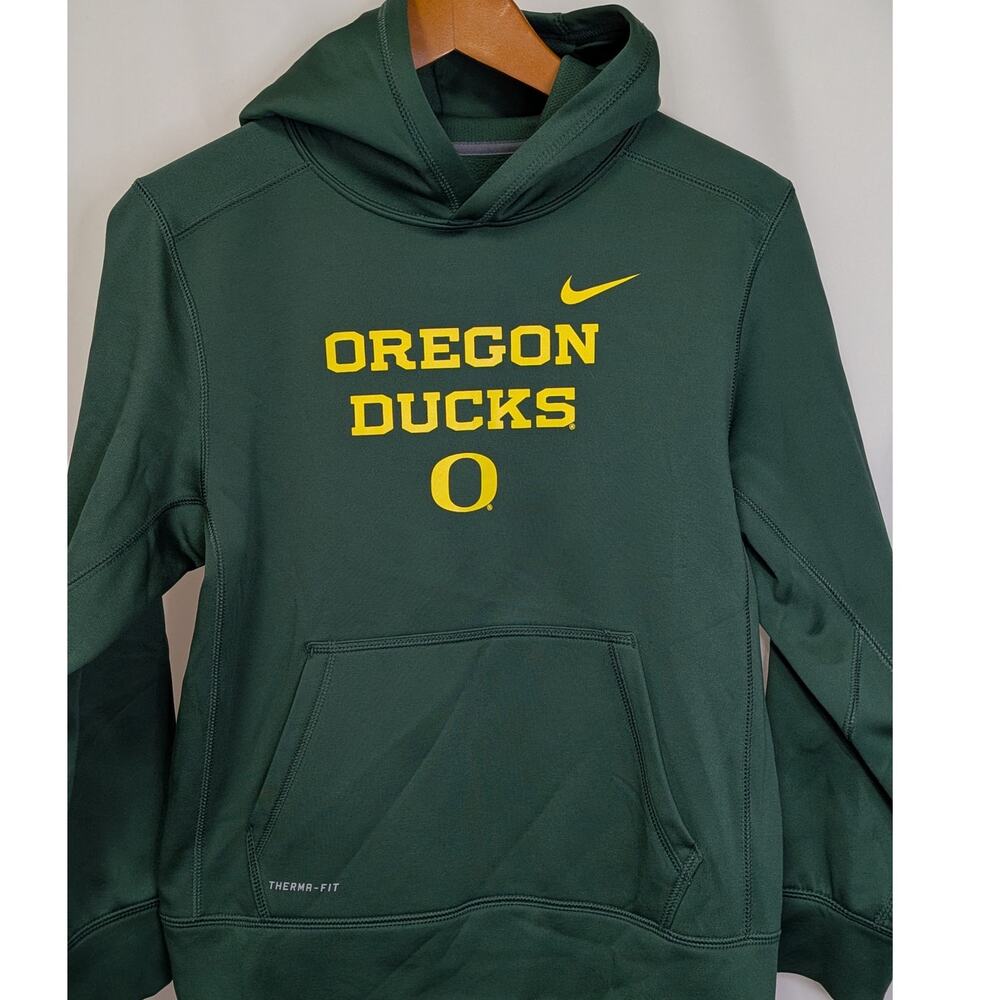 Kids Oregon Ducks Nike Therma-FIT Hoodie Youth Large/14